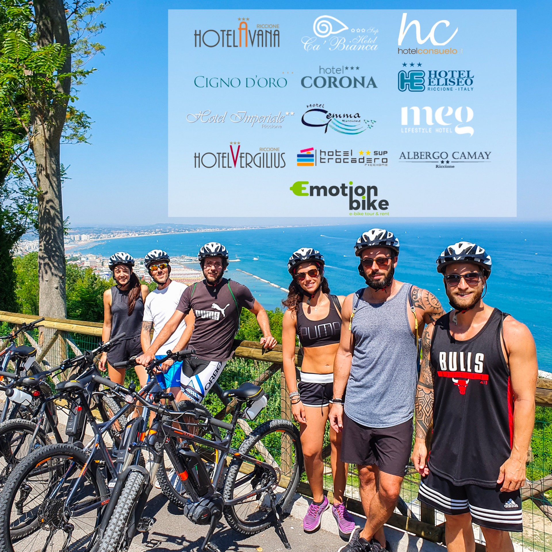 12 nuovi ebike hotel a Riccione si uniscono ad Emotion Bike